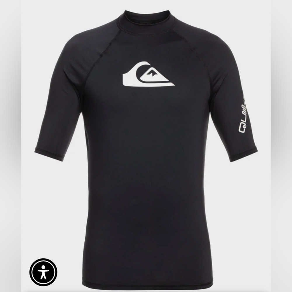 Quicksilver Boy’sSurf Tee size m-12 black collor